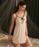 【2色】セクシー レース ナイトドレス  バックオープン ルームウェア LW8-GR5677