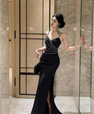 ロングドレス キャバドレス 宴会 パーティー エレガント セクシー 気質 スリート WQ2-ZED885592DXH238