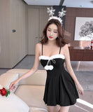 ミニドレス キャバドレス セクシー クリスマス フェザー切り替え ボリュームスカート キャミ ワンピ クリスマス パーティー JC2-DD6120