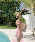 【2色】水着ビキニワンピースフリルカワセクシーモノキニタンキニ温泉ビーチ海旅行 WQ7-YQ-HH6X6BTHLL