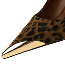 【4色】ハイヒールセクシーメタルヒョウ柄パンプス9.5CM美脚効果 歩きやすい 流行り OL 百掛け WQ5-DS3739-32