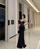 ロングドレス キャバドレス 宴会 パーティー エレガント セクシー 気質 スリート WQ2-ZED885592DXH238