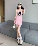 ミニドレスキャバドレスベアトップセクシーリボンフリルイベントナイトクラブ大人可愛い指名誕生日パーティー WQ2-ZED883668GT510