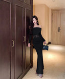 Lady's coco ロングドレス キャバドレス セクシー ボディコン マーメイドドレス 二次会 披露宴 パーティー 上品 LW2-DD5919