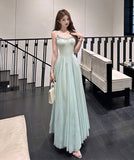 ロングドレス キャミワンピ クリスタルチェーン エレガント×可憐 大きめフレア チュール素材 デート 結婚式 二次会 パーティー 女子会 JC2-XKDHS-109-8345-Sep4