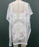 サンドレス ミニドレス 透明感 花柄 セクシー おしゃれ チュール hot girl WQ2-CM81468