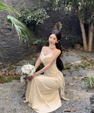 【2色】ロングドレスキャバドレスチュールのフラワーセクシーフリル宴会パーティー WQ2-ZED885600DXH238B