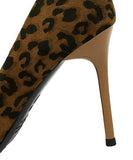 【4色】ハイヒールセクシーメタルヒョウ柄パンプス9.5CM美脚効果 歩きやすい 流行り OL 百掛け WQ5-DS3739-32