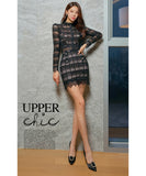 ミニドレス キャバドレス セクシー 上下セット レーストップス ハイウエストタイトスカート オフィスカジュアル 大人の女性 気品エレガント JC2-ZED887925A71