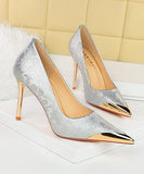 【5色】エレガントハイヒール 花柄セクシー美足効果 ナイトクラブ コーデ万能 OL　WQ5-DS9318-10