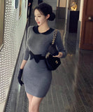 Lady's coco ミニドレス キャバドレス シースルー バイカラー タイトワンピース セクシー ミニ丈 ボディライン 着痩せ LW2-XKDD335A-3168-Oct17