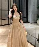 Lady's coco ロングドレス キャバドレス セクシーきれいめ エレガント ストラップワンピ ビジューデザイン ゴージャス くびれサ 大人可愛い 神ワンピ フォーマル レディース 高級感 JC2-XKDHS-109-8076-Oct8