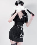 【6点セット】 セクシー コスプレ ハロウィン ポリスコスチューム 谷間魅せ バー コスチューム パーティー 仮装パーティー コスプレ JC2-XJ7046