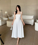 【2色】膝丈ドレス 高級感 ラAイン 着痩せ 名媛風 セクシー おしゃれ YH2-ZED889769GT347