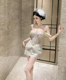 ミニドレス キャバドレス セクシー 上品 レース キャミワンピ おしゃれ ギャル系 ボディコン チュール ドレープ JC2-ZED885720DXH238B