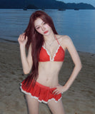 水着 ビキニ セクシー ドット柄 ガーリー スカート付きビキニ 小胸さん向け 温泉 リゾート JC7-DP-A23002