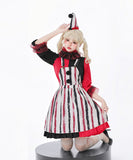 【5点セット】 かわいい コスプレ ハロウィン ホラー ピエロ コスチューム 仮装 制服パーティー JC2-XJ4267