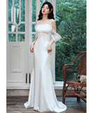 ロングドレス キャバドレス パーティードレス ピュア マーメイドドレス 上品 トレーン付き パーティー エンゲージメント バースデー JC2-JZ122