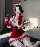 【5点セット】クリスマス 大人可愛い セクシー サンタ服 魅惑 コスチューム JC2-DML64