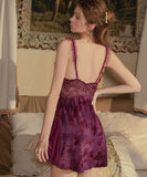 ルームウェア ランジェリー セクシー チュール メッシュ ウエストシェイプ リボンストラップ バタフライ柄 JC8-GR6038