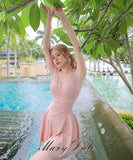 2色 水着 おしゃれ Aライン 着瘦せ チュール かわいい ビキニ モノキニ YH7-KSD2343