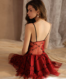 ビードール  ルームウエア パジャマ 透け感 Vネック セクシー YH8-GRP4035