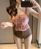 水着新作 モノキニ ビキニ 温泉 可愛い 背露出 セクシー INS話題 YH7-CF2908