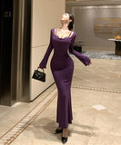 【2色】ロングドレス キャバドレス セクシー フェイクレイヤード レーストリム キャミソール 谷間魅せ 上品 タイト マーメイドワンピ 指名 JC2-DD6075