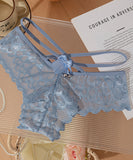 【5色】 下着 Tバック セクシー レース リボン シースルー  かわいい  抗菌加工 体温変色 レディース LW8-RS2268#