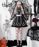 【5点セット】 コスプレ ハロウィン ゴシック シスターコス ゴシック ゴーストドレス 神コス 仮装パーティー  JC2-XJJ211