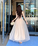 ロングドレス キャバドレス セクシー上下2点セット コルセット風 チュール ギャザー 二次会 ナイトクラブ パーティードレス KS2-DD5270