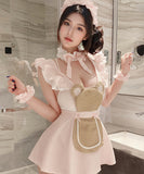 【5点セット】ランジェリー  コスプレ セクシー あざと可愛い フリル メイド風 メイドコスチューム 誘惑セット JC8-JJ1678