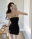 ミニドレスキラキラホルターネックセクシーキャバドレスタイトドレスキャバクラWQ2-ZED886229GT512