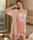 【5色】ルームウェア ランジェリー セクシー 谷間魅せ パッド付き ベルベット チュール セット 誘惑 JC8-GR6620