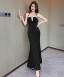 【3色】 ロングドレス キャバドレス セクシータイトキャミワンピ スリット入り ショート丈 デート 女子会 パーティー 二次会 LW2-OYF9758