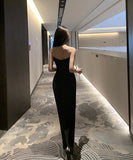 ロングドレスエレガントキャバドレスパーティーキラキラ誕生日ドレスセクシー気質宴会 WQ2-DD4158