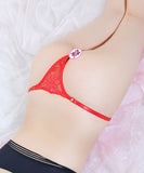 【7色】レース ストーンチャーム付き セクシー Tバック  サイズ調整可能 大人ランジェリー LW8-HS2003