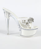 ハイヒール クリアヒール キラキラ  クリアストーン ピンヒール キラキラ パーティーシューズ 美脚効果 歩きやすい 靴 セクシー サンダル LW5-JJ190-Q22