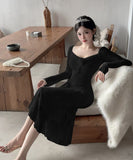 【3色】ロングドレス キャバドレス セクシー レース  ノースリーブ リボンストラップ LW2-DD5819