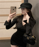 新色追加  ミニドレス  キャバドレス ミニ丈 ギャザー ウエストシェイプ 着痩せ効果 大人かわいい LW2-ZED883233DXH502