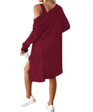 Lady's coco ミニドレス キャバドレス セクシー 2点セット オフショルダー カーディガン 長袖 ボタン付き LW2-YSQYUFG3150