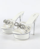 ハイヒール クリアヒール キラキラ  クリアストーン ピンヒール キラキラ パーティーシューズ 美脚効果 歩きやすい 靴 セクシー サンダル LW5-JJ190-Q22