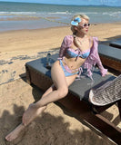 【2色】ビキニ水着セクシー温泉ビーチ海三角ビキニモノキニタンキニSNS話題 WQ7-CF-SNMZ1155