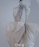 ロングドレス キャバドレス パーティードレス  ロングドレス  ハルターネック  キラキラ  スパンコール  マーメイドライン  ゴージャス 誕生日 結婚式 披露宴 LW2-MJR414