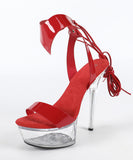 ハイヒール クリアヒール キラキラ  ビジュー ストーム付きピンヒール 美脚効果 歩きやすい 靴 セクシー サンダル LW5-JJ190-Q23