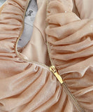 ミニドレスホルターネック宴会パーティーキラキラAライン着痩せ気質韓国っぽセクシー大人可愛い WQ2-XHY918136