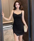 【3色】ミニドレス キャバドレス セクシー タイトワンピ スリムフィット ウエストマーク ボディコンドレス LW2-LQE7226GT536