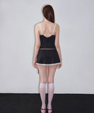 【2色】3点セット ビキニ 水着 フリル カワセクシー ガーリー レース 小胸さん ビーチ 海 温泉 WQ7-YQ-HHpA36SNLL