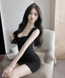 【3色】ミニドレスセクシーキャバドレス谷間見せチュールナイトクラブキャバクラタイトドレス WQ2-DD4468