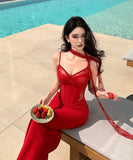 Lady's coco ロングドレス キャバドレス セクシー レース切り替え キャミソール タイト スリムフィット パーティー JC2-CD6-143-71990620